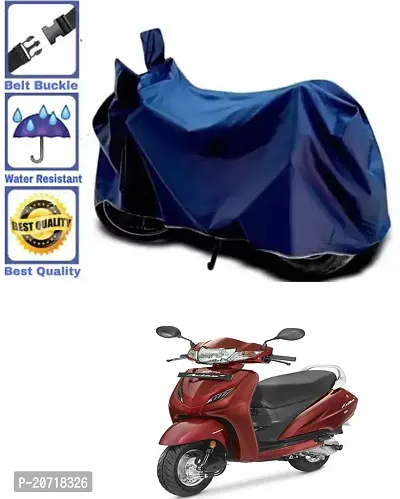 RONISH Waterproof Bike Cover/Two Wheeler Cover/Motorcycle Cover (Navy Blue) For Honda Activa 4G
