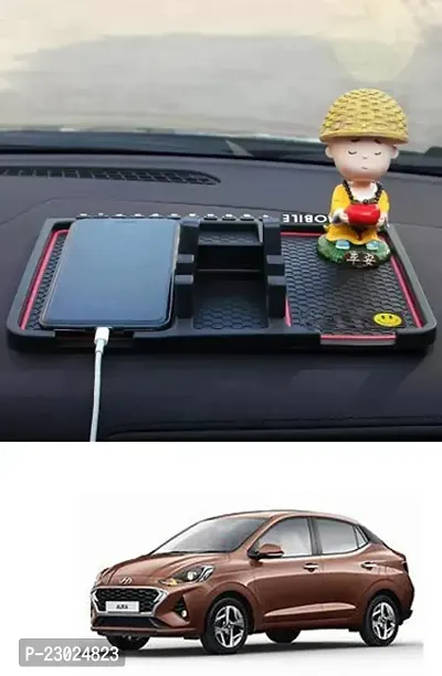 Car Dashboard Pad Mat/Car Mat/Car Cell Phone Holder Mat For Hyundai Aura-thumb0