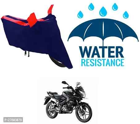 Designer Bike Body Cover Red And Blue For Bajaj Pulsar As 150