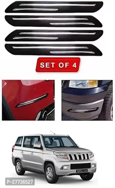 Protective Silicone Car Bumper Protector Guard For Mahindra TUV300 PLUS-Pack Of 4