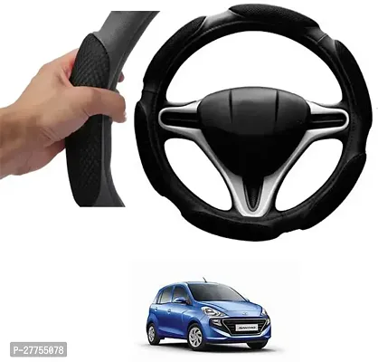 Car Steering Cover Black 6G Skidproof For Hyundai Santro-thumb0