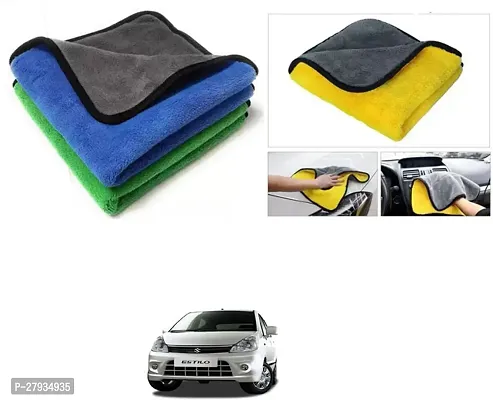 Car Cleaning Microfiber Cloth Pack Of 2 Multicolor For Maruti Suzuki Zen Estilo