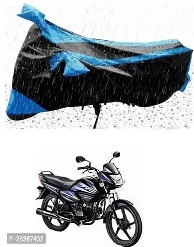 RONISH Two Wheeler Cover (Black,Blue) Fully Waterproof For Hero Splendor NXG