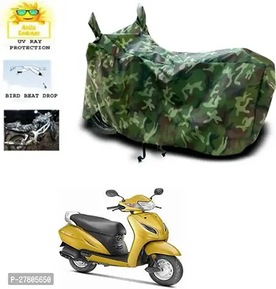 Designer Bike Body Cover Jungle Green For Honda Activa 5G