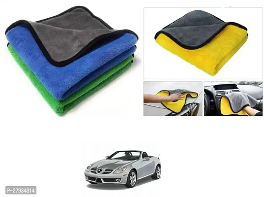 Car Cleaning Microfiber Cloth Pack Of 2 Multicolor For Mercedes Benz SLK