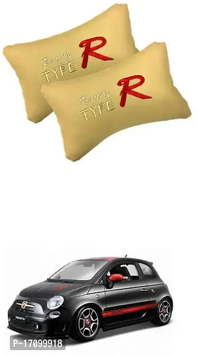 RONISH Car Pillow Beige Typer for Abarth