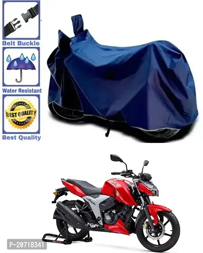 RONISH Waterproof Bike Cover/Two Wheeler Cover/Motorcycle Cover (Navy Blue) For TVS Apache