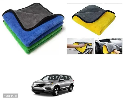 Car Cleaning Microfiber Cloth Pack Of 2 Multicolor For Honda PILOT