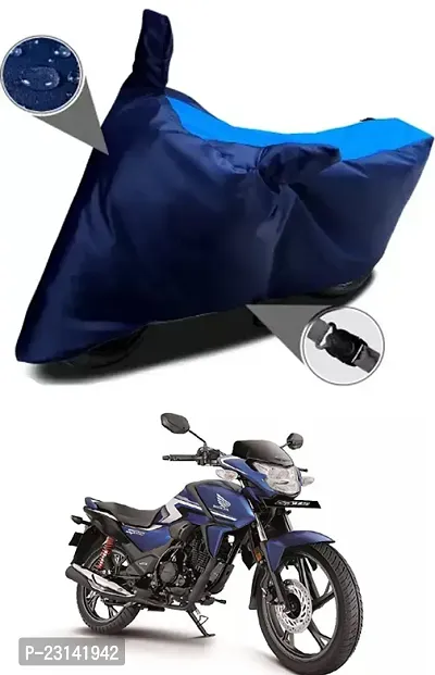 RONISH Waterproof Two Wheeler Cover (Black,Blue) For Honda SP 125_t76