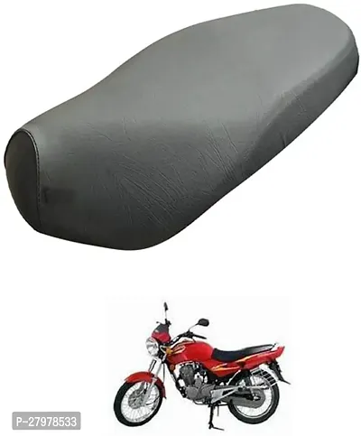 Two Wheeler Seat Cover Black For Hero Ambition-thumb0