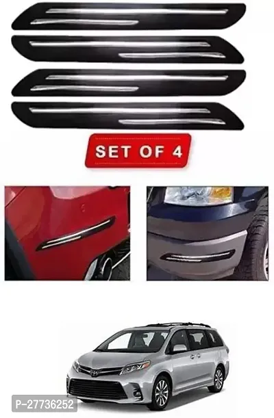 Protective Silicone Car Bumper Protector Guard For Toyota Sienna-Pack Of 4-thumb0