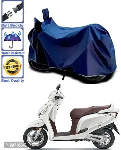 RONISH Waterproof Bike Cover/Two Wheeler Cover/Motorcycle Cover (Navy Blue) For Honda Aviator-thumb0