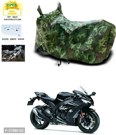 Designer Bike Body Cover Jungle Green For Kawasaki Ninja Zx-10R