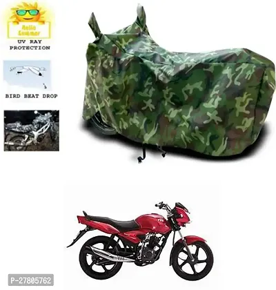 Designer Bike Body Cover Jungle Green For Tvs Jive