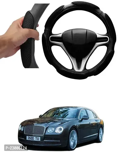 Car Better Grip Black Steering Wheel Cover (Slip-in) For Universal For Car Continental Flying Spur