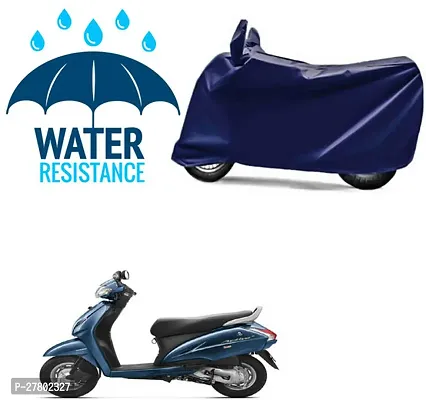 Designer Bike Body Cover Navy Blue For Honda Activa-thumb0