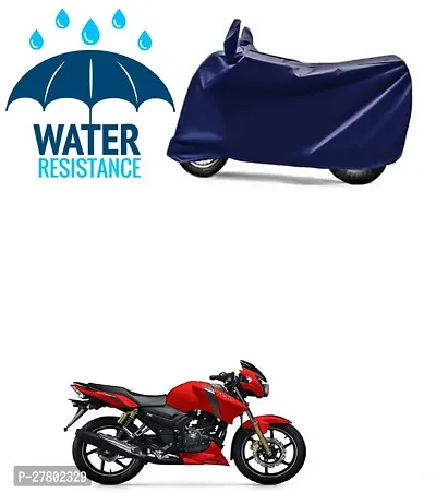 Designer Bike Body Cover Navy Blue For Tvs Apache Rtr 160-thumb0