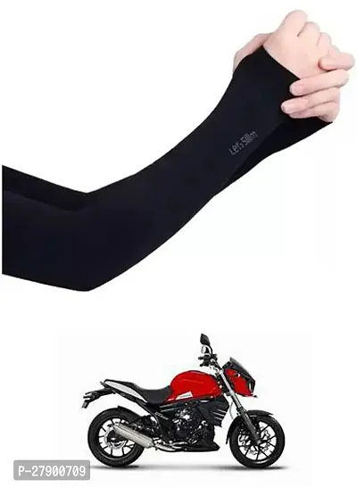 Stylish Breathable and Stretchable Arm Sleeve With Thumb Hole For Mahindra MOJO XT 300