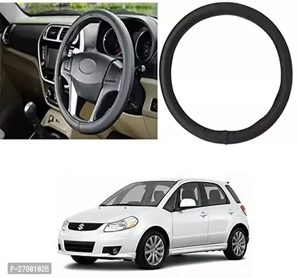 Designer Car Steering Cover Round Black For Maruti Suzuki Sx4