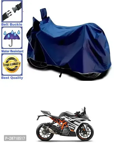 RONISH Waterproof Bike Cover/Two Wheeler Cover/Motorcycle Cover (Navy Blue) For KTM RC 390