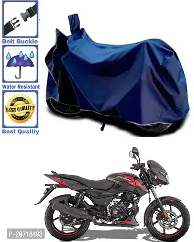 RONISH Waterproof Bike Cover/Two Wheeler Cover/Motorcycle Cover (Navy Blue) For Bajaj Pulsar 150-thumb0