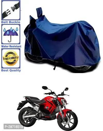 RONISH Waterproof Bike Cover/Two Wheeler Cover/Motorcycle Cover (Navy Blue) For Revolt RV 400