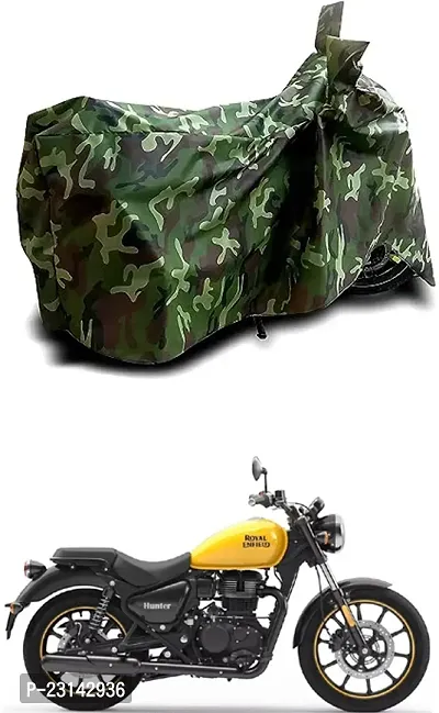 RONISH Dust Proof Two Wheeler Cover (Multicolor) For Royal Enfield Hunter 350_a34
