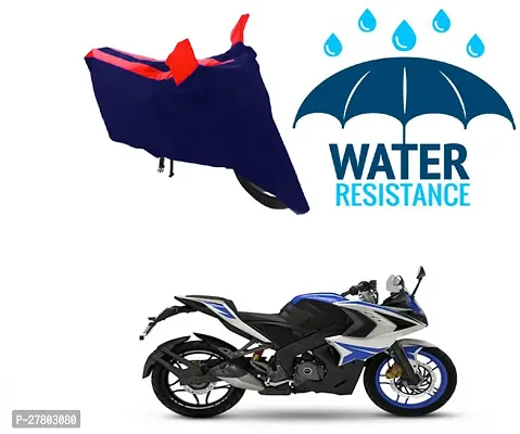 Designer Bike Body Cover Red And Blue For Bajaj Pulsar Rs 200