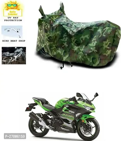 Designer Bike Body Cover Jungle Green For Kawasaki Ninja 400