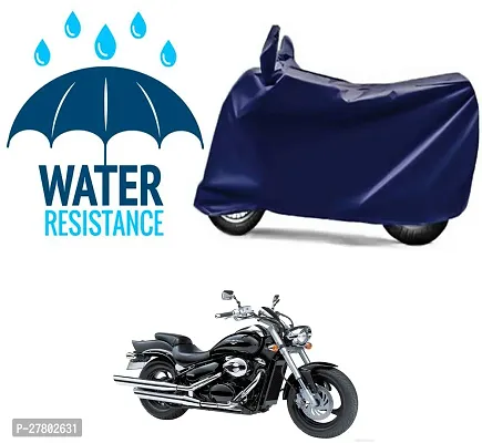 Designer Bike Body Cover Navy Blue For Suzuki Intruder M800-thumb0