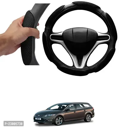 Car Better Grip Black Steering Wheel Cover (Slip-in) For Ford Estate