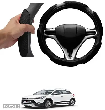 Car Steering Cover Black 6G Skidproof For Hyundai I20 Active-thumb0