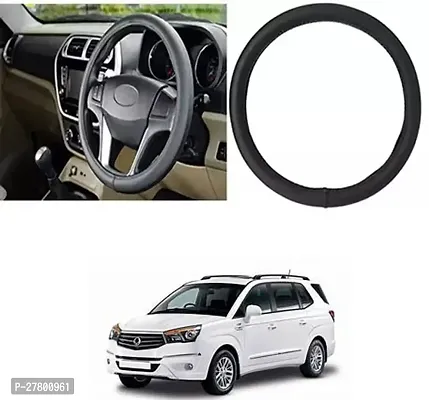 Designer Car Steering Cover Round Black For Universal For Car Rodius