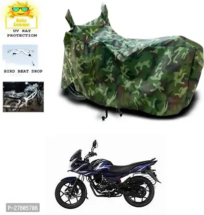 Designer Bike Body Cover Jungle Green For Bajaj Discover 150 F