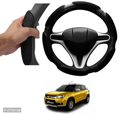 Car Steering Cover Black 6G Skidproof For Maruti Suzuki Vitara Brezza