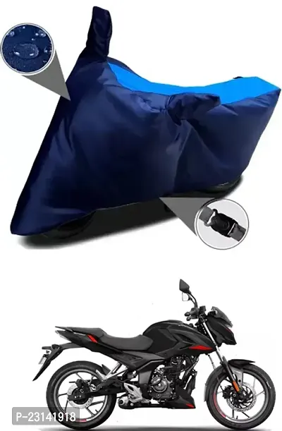 RONISH Waterproof Two Wheeler Cover (Black,Blue) For Bajaj Pulsar P150_t54