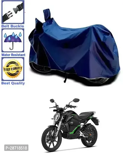 RONISH Waterproof Bike Cover/Two Wheeler Cover/Motorcycle Cover (Navy Blue) For Revolt RV 300