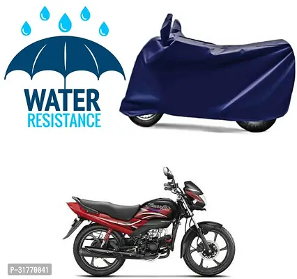 Splendid Waterproof Polyester Two Wheeler Cover Suitable For Hero Passion Pro Bikes-thumb0