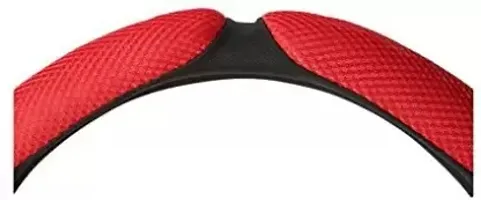 Car Steering Cover Red Black 6G Better Grip For Mahindra Alturas G4-thumb3