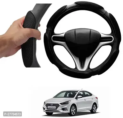 Car Steering Cover Black 6G Skidproof For Hyundai Fluidic Verna