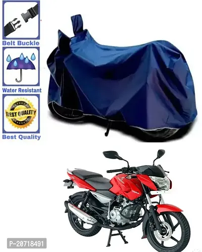 RONISH Waterproof Bike Cover/Two Wheeler Cover/Motorcycle Cover (Navy Blue) For Bajaj Pulsar 135