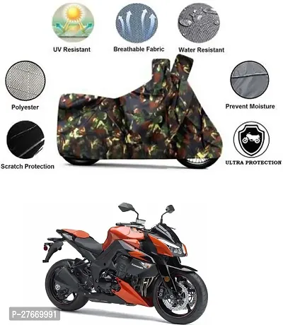 Water Resistant Polyester Bike Cover For Kawasaki Z1000-thumb0