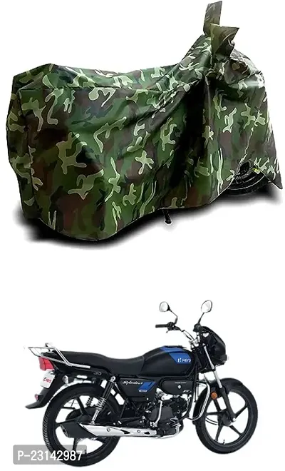 RONISH Dust Proof Two Wheeler Cover (Multicolor) For Hero Splendor Plus_a80