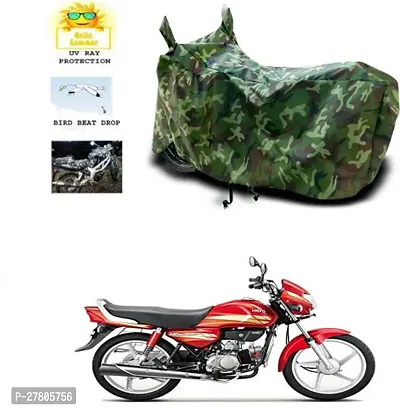 Designer Bike Body Cover Jungle Green For Hero Hf-thumb0