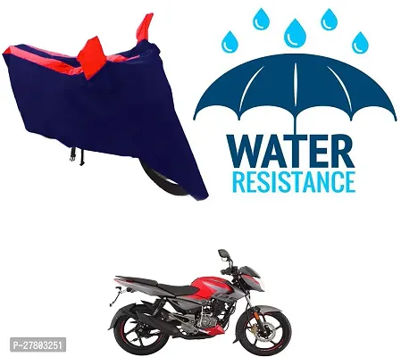 Designer Bike Body Cover Red And Blue For Bajaj Pulsar 125