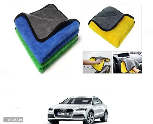 Car Cleaning Microfiber Cloth Pack Of 2 Multicolor For Audi Q2-thumb0