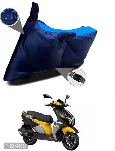 RONISH Waterproof Two Wheeler Cover (Black,Blue) For TVS Ntorq 125_t44-thumb0