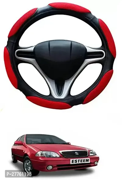 Car Steering Cover Red Black 6G Better Grip For Maruti Suzuki Esteem