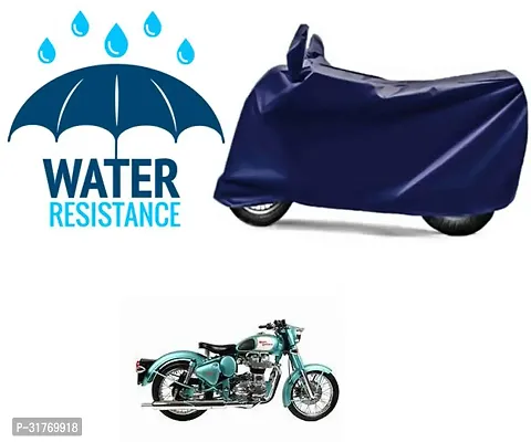 Splendid Waterproof Polyester Two Wheeler Cover Suitable For Royal Enfield Bullet 350 Bikes-thumb0