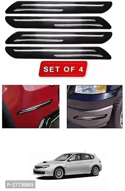 Protective Silicone Car Bumper Protector Guard For Universal For Car Impreza-Pack Of 4